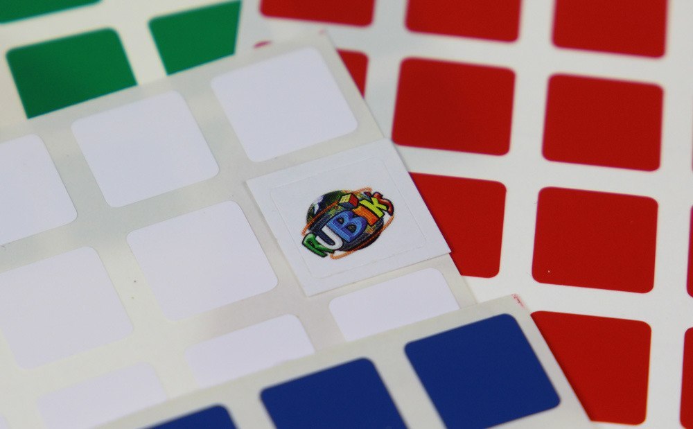 Rubik logo stickers for 4x4x4 cube
